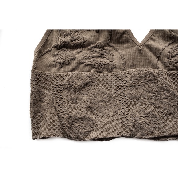 NWT Free People Candy Seamless Bra in Sand Sz Med/Lrg - Picture 8 of 16